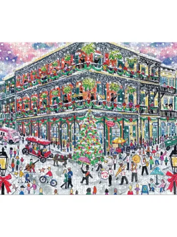 Produit Noël à la Nouvelle-Orléans - Puzzle 1000 Pièces avec Boîte Carrée Image