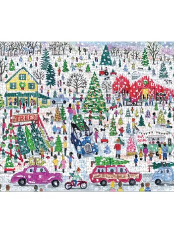 Produit Ferme d'Arbres de Noël - Puzzle Étincellant de 1000 Pièces Image