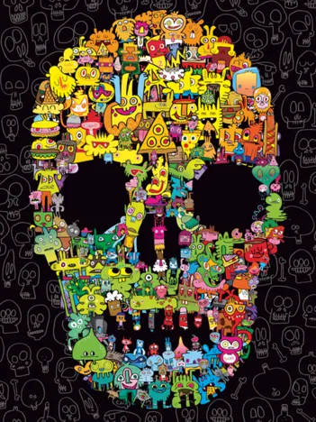 Produit Jon Burgerman - Doodle Skull Image