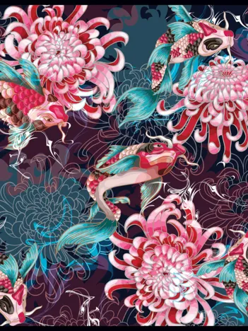 Produit Jardin Secret - Fleurs Japonaises Image