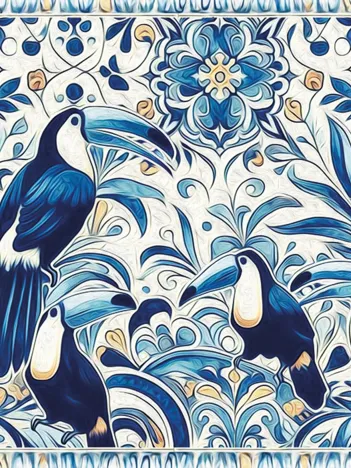 Produit Art on Tiles - Toucans Image