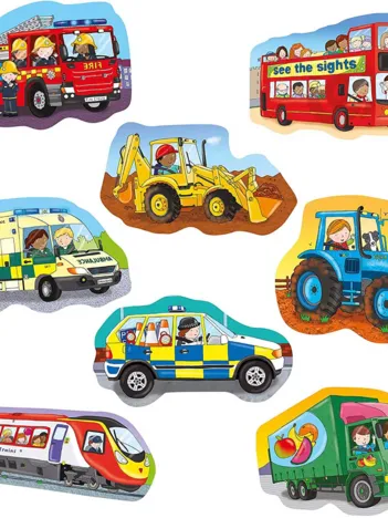 Produit 8 Puzzles - Véhicules (4 à 16 Pièces) Image