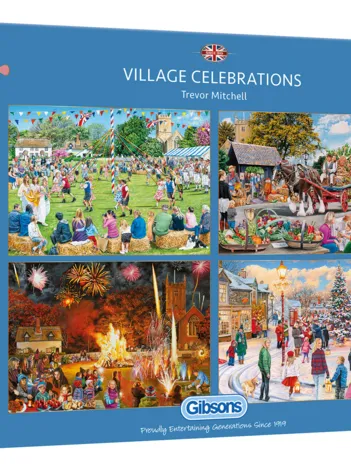 Produit 4 Puzzles - Trevor Mitchell - Village Celebrations Image