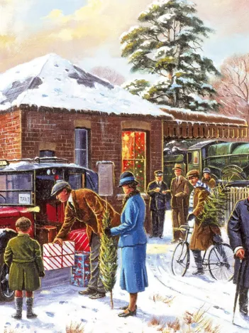Produit 4 Puzzles - Kevin Walsh - Winter about Town Image