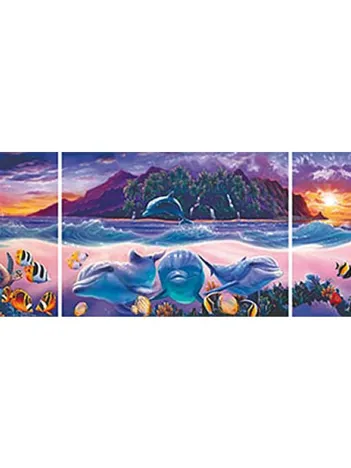 Produit Triptyque : Dauphins Image