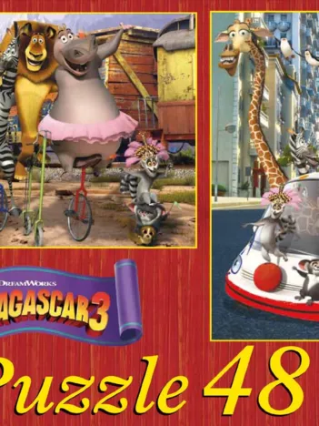 Produit 2 Puzzles - Madagascar 3 Image