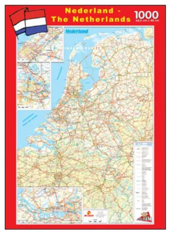 Produit Carte routière des Pays-Bas Image