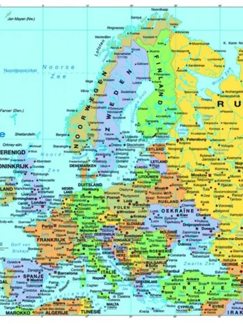 Produit La carte de l'Europe Image