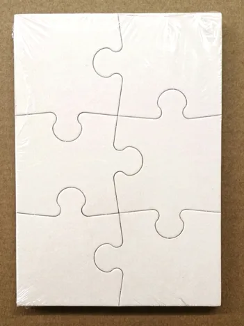 Produit Lot de 6 Puzzles Blanc à Décorer Image