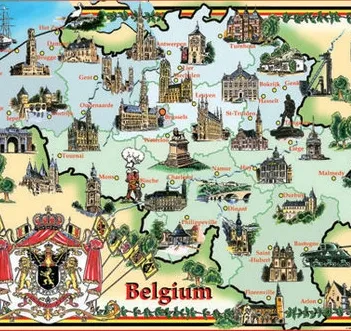 Produit Carte de la Belgique Image