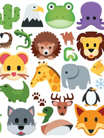 Produit Pièces XXL - Emoji Wildlife Animals Image