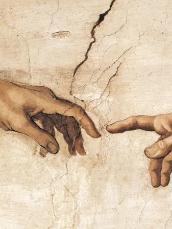 Produit Michel Ange : La Création de l'Homme (détail) Image