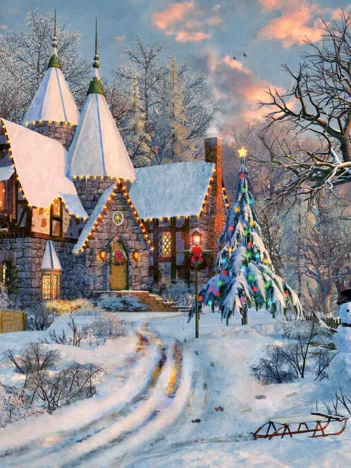 Produit Dominic Davison : Christmas Cottage Image