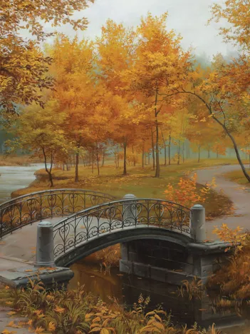 Produit Autumn in an Old Park by Eugene Lushpin Image