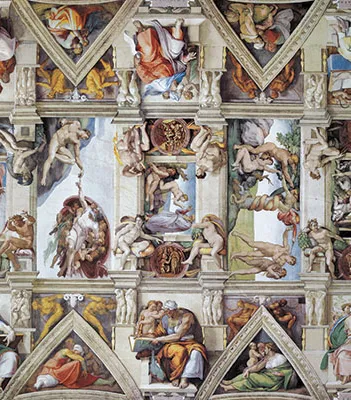 Produit The Sistine Chapel Ceiling by Michelangelo Image