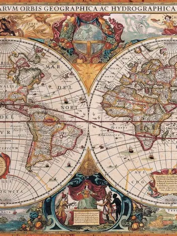 Produit Antique World Map Image
