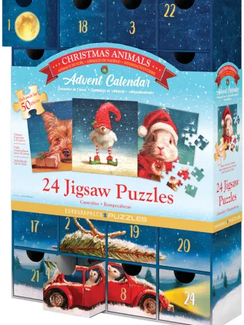 Produit Calendrier de l'Avent - Christmas Animals - 24 Puzzles Image