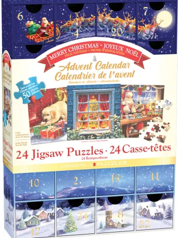 Produit Calendrier de l'Avent - Joyeux Noël  - 24 Puzzles Image