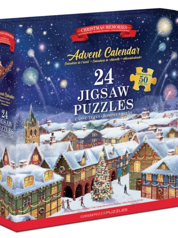 Produit Calendrier de l'Avent - Souvenirs de Noël - 24 Puzzles Image