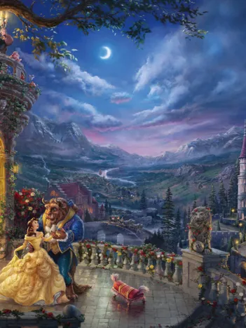 Produit Thomas Kinkade - Disney, La Belle et la Bête Image
