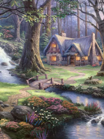 Produit Thomas Kinkade - Disney, Blanche Neige Image