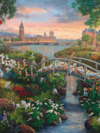 Produit Thomas Kinkade, Disney, les 101 Dalmatiens Image