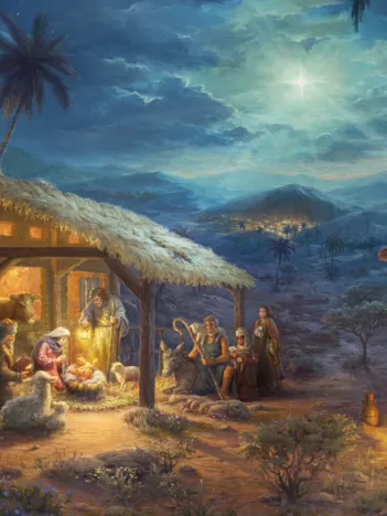 Produit Thomas Kinkade, Spirit, la Naissance de Jésus Image