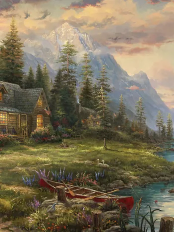 Produit Thomas Kinkade - Sortie de la Fête des Pères Image