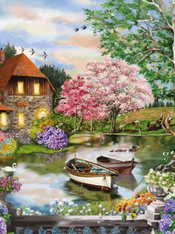 Produit Maison au bord du lac Image