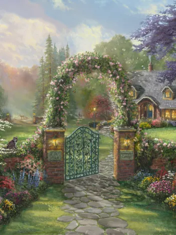 Produit Thomas Kinkade - Cottage Colibri Image