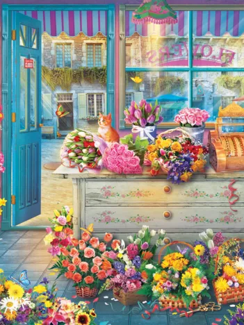 Produit Ambiance Colorée chez le Fleuriste Image