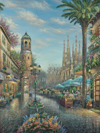 Produit À la Terrasse d'un Café Espagnol Image