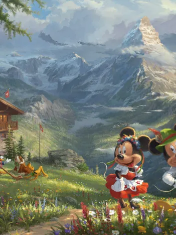 Produit Disney, Mickey et Minnie dans les Alpes Image
