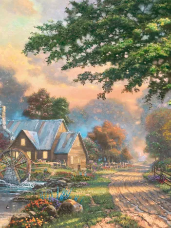 Produit Puzzle en bois - Le Vieux Moulin à Eau Image