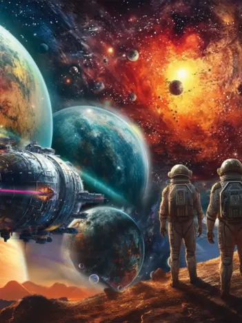 Produit Cosmos Multicolore : Voyage dans l'Espace Image