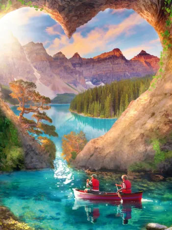 Produit Le Lac Vu du Coeur Image