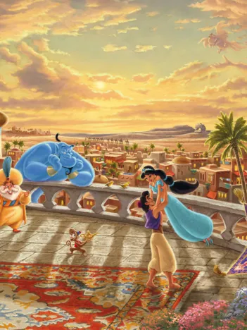Produit Disney - Jasmine - Danse dans le Désert au Coucher du Soleil Image