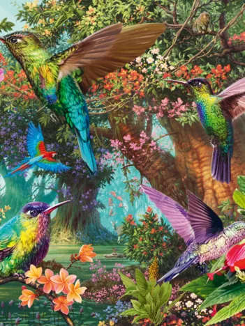 Produit Jeu de Couleurs du Colibri Image