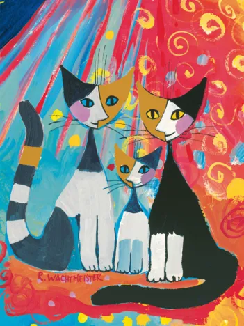 Produit Famille de chats heureuse Image