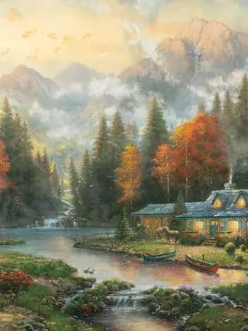 Produit Soirée d'automne au bord du lac Image