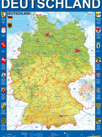 Produit Carte de l'Allemagne Image
