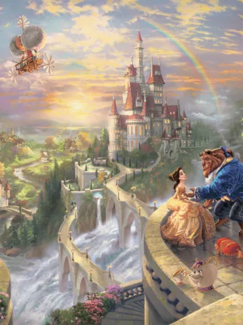 Produit Thomas Kinkade - Disney, La Belle et la Bête Image