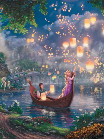 Produit Thomas Kinkade - Disney Raiponce Image