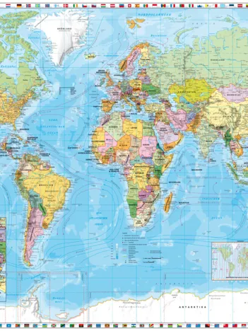 Produit Carte du Monde en Allemand Image