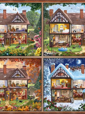 Produit Maison aux Différentes Saisons Image