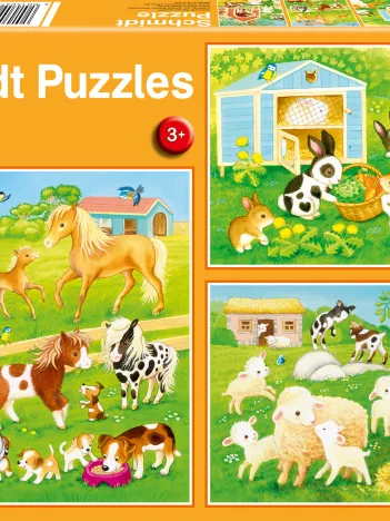 Produit 3 Puzzles - Mes Amis de la Ferme Image