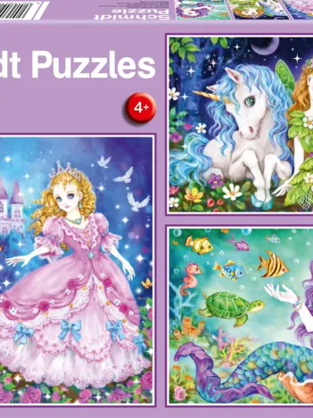 Produit Princesse, Fée, et Sirène (3x48 Pièces) Image