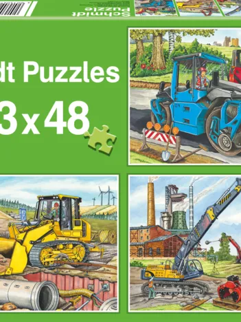 Produit 3 Puzzles - Mes Machines de Chantier Préférées Image