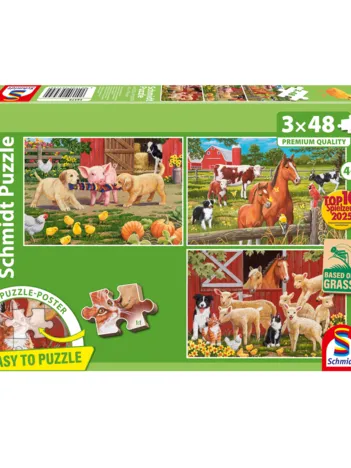 Produit 3 Puzzles - Animaux de la ferme Image