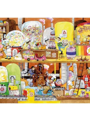 Produit Puzzle en Bois Découpé à la Main - Cacouault - Usine Des Bonbons Image